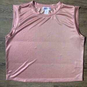 BAILEY/44 Pink Metallic Tank Top Size Large